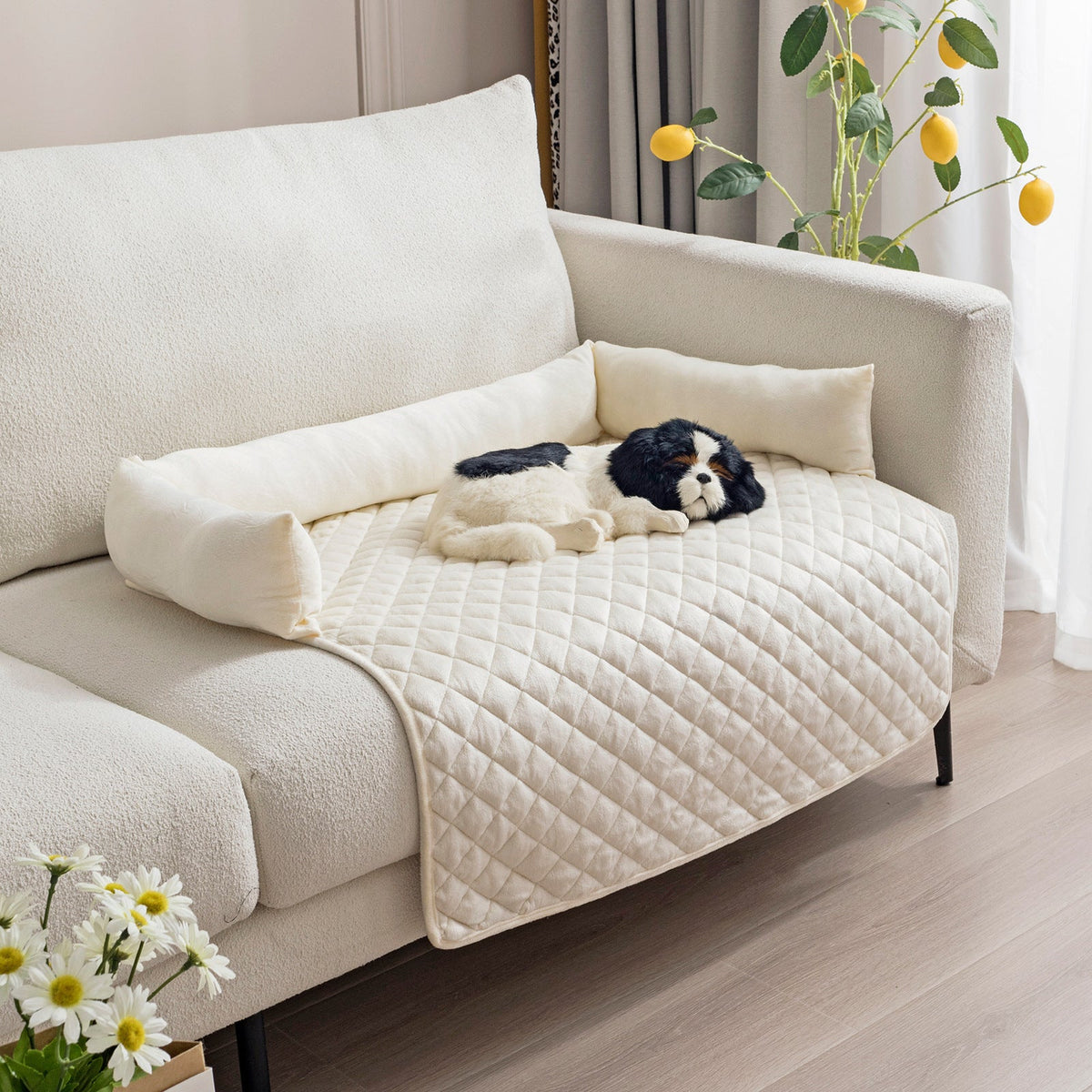 Plush Dog Sofa Bed & Furniture Protector 🐾