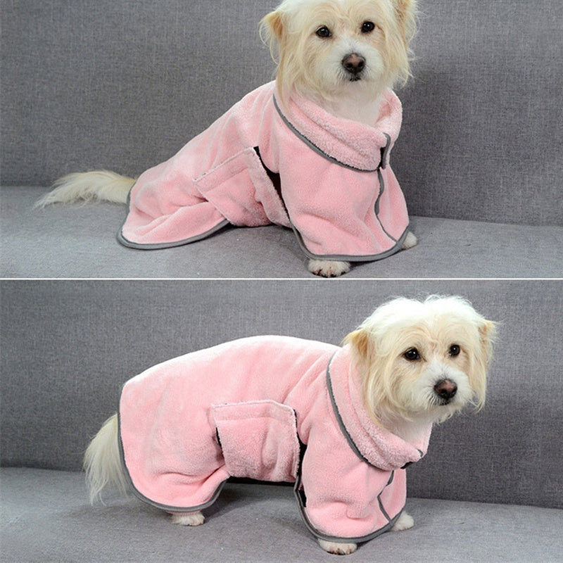 Quick-Dry Dog Towel Robe 🐾