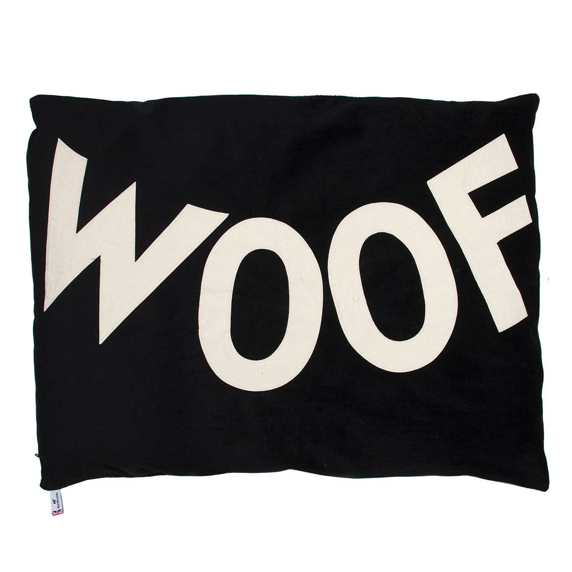 Big WOOF Black Velvet Dog Bed 🐾