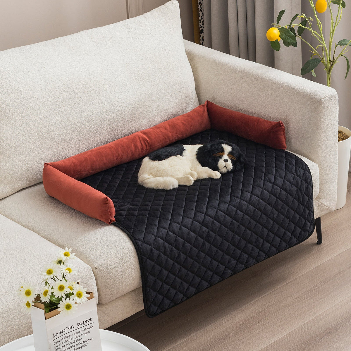 Plush Dog Sofa Bed & Furniture Protector 🐾