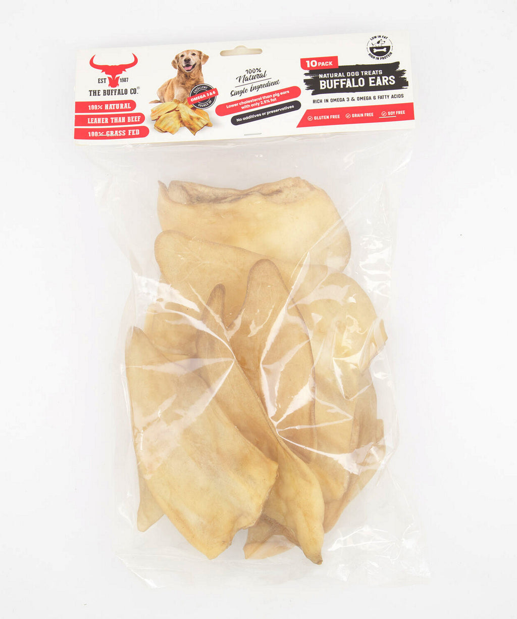 The Buffalo Co. Buffalo Ears – Natural Dog Chews