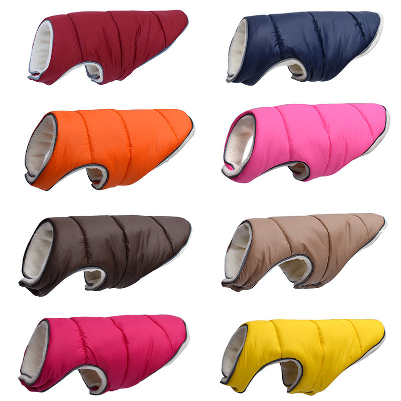 Reflective Fleece Winter Dog Coat