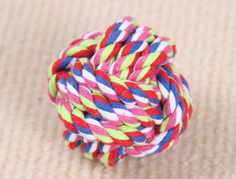 Knotted Rope Ball Dog Toy 🐾