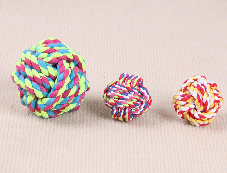 Knotted Rope Ball Dog Toy 🐾