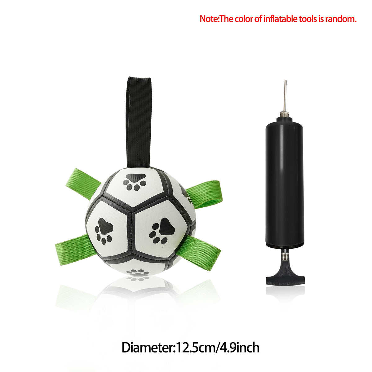 Interactive Dog Football Toy – Inflatable Fetch & Play Ball