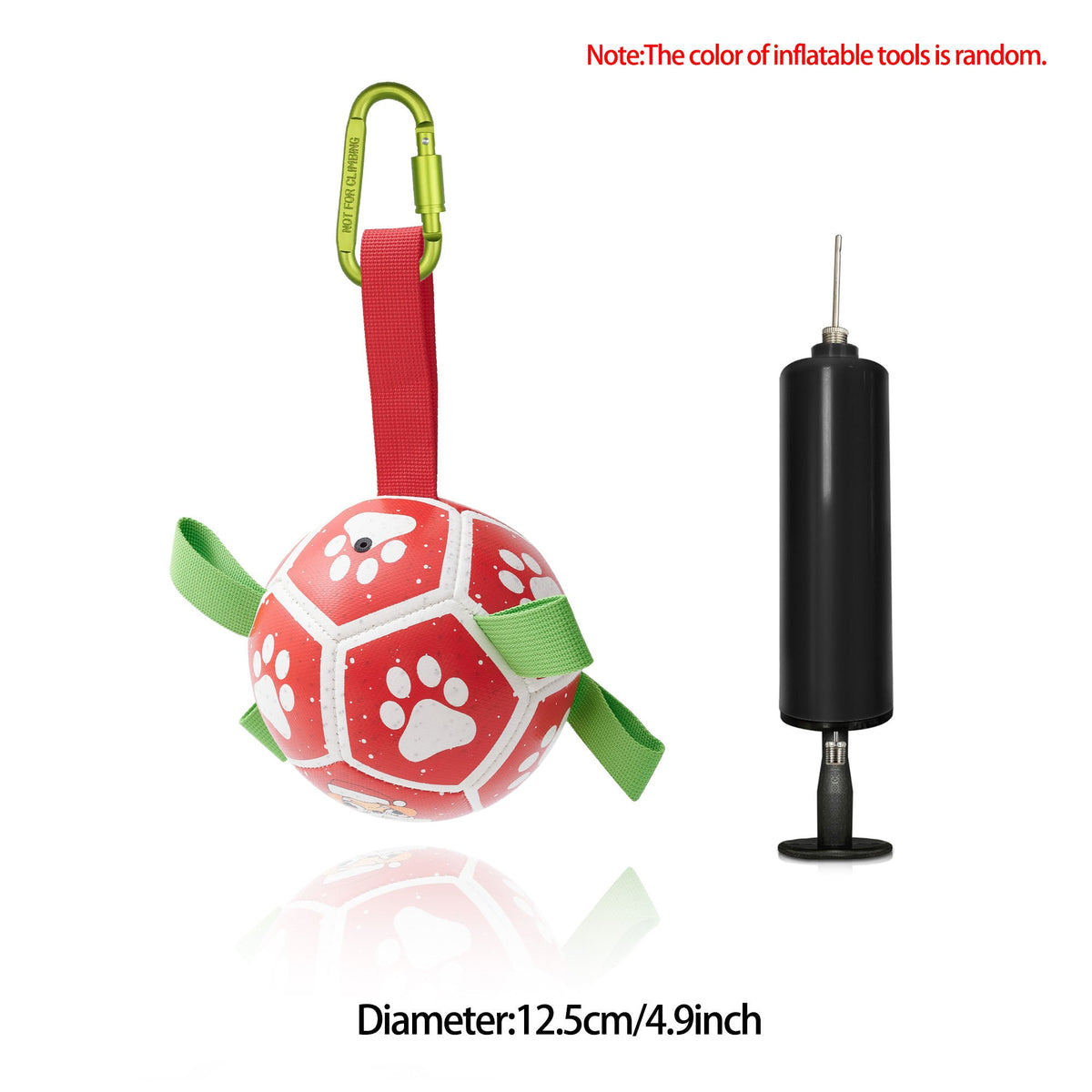 Interactive Dog Football Toy – Inflatable Fetch & Play Ball