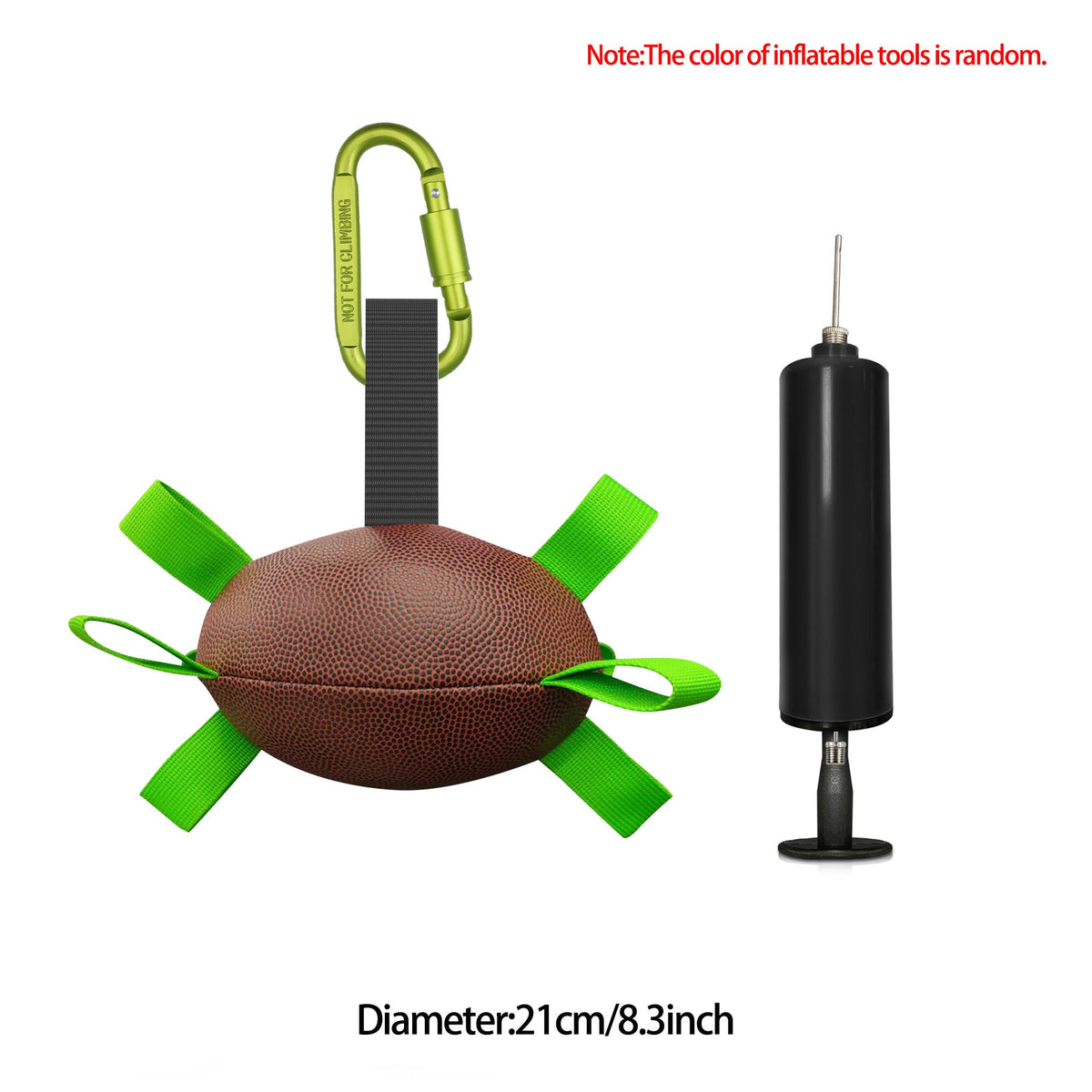 Interactive Dog Football Toy – Inflatable Fetch & Play Ball