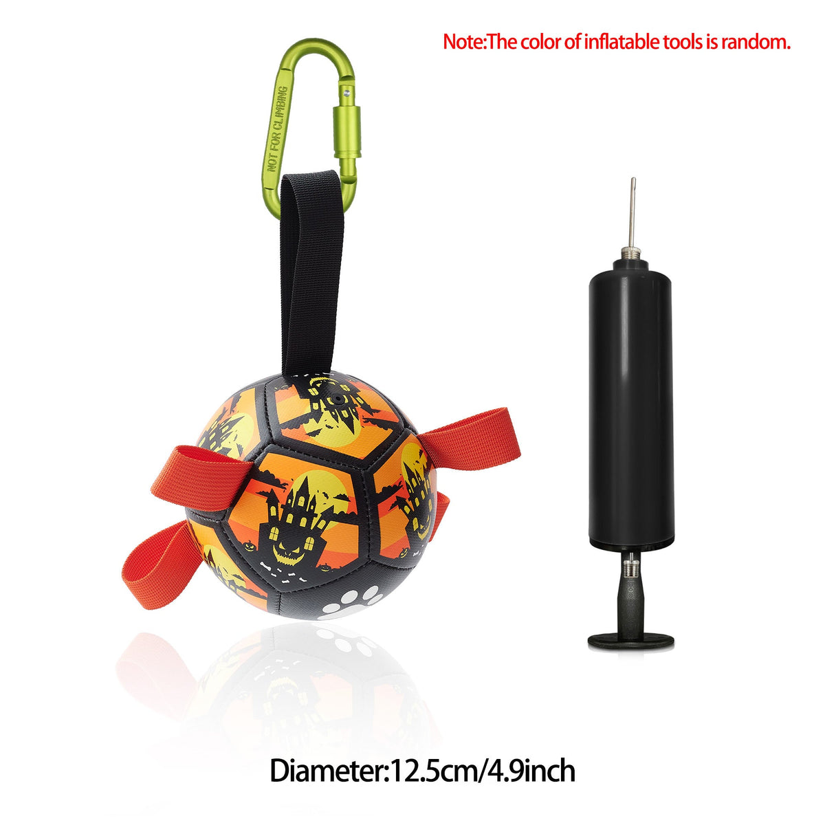 Interactive Dog Football Toy – Inflatable Fetch & Play Ball