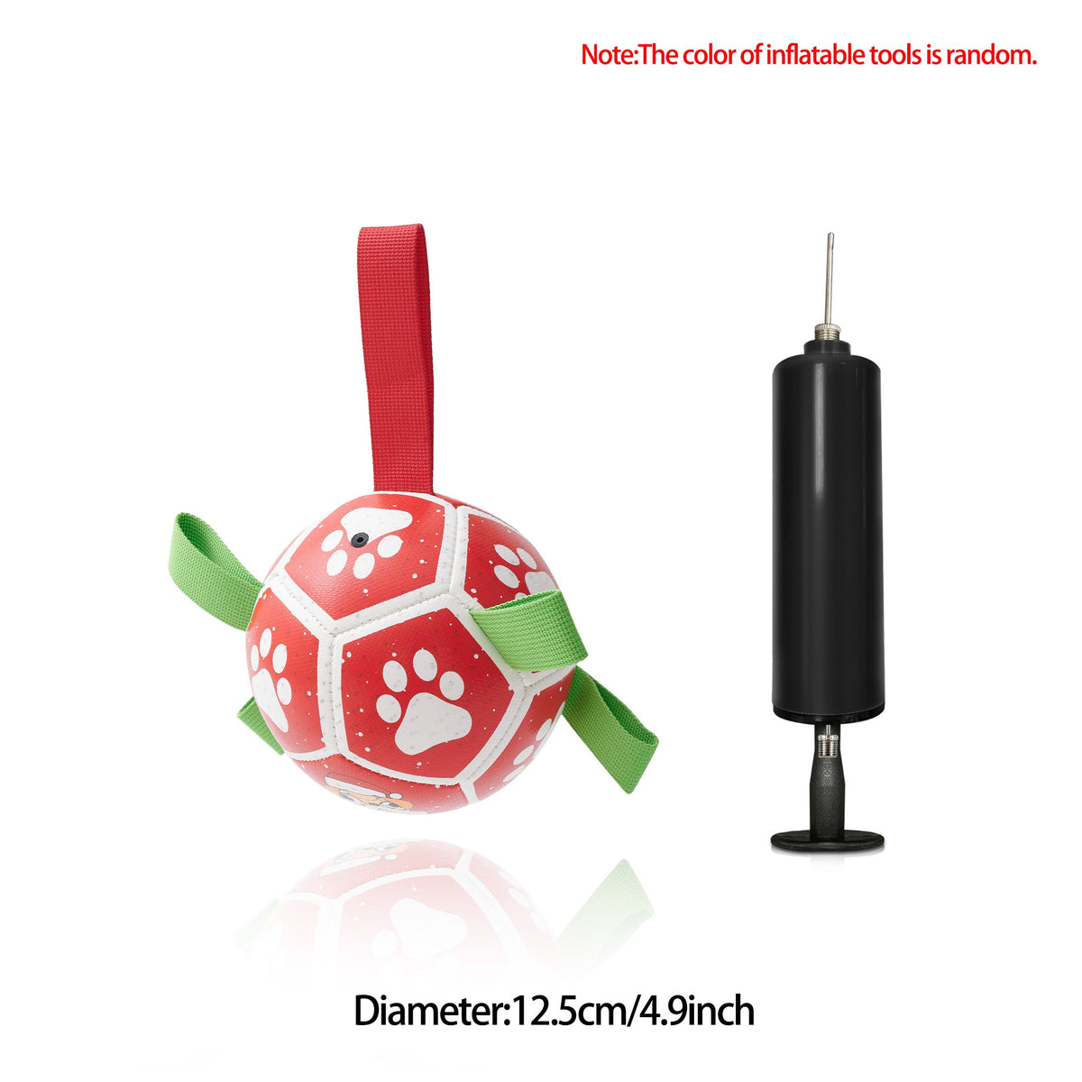Interactive Dog Football Toy – Inflatable Fetch & Play Ball