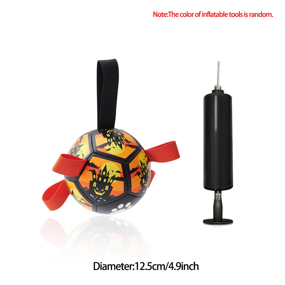 Interactive Dog Football Toy – Inflatable Fetch & Play Ball
