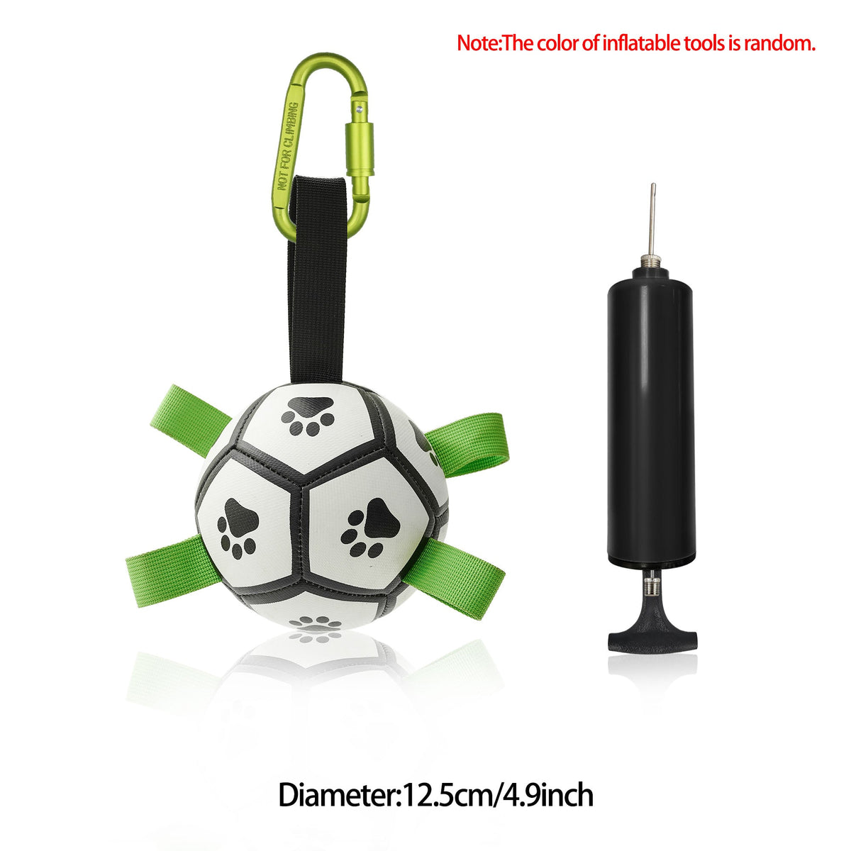 Interactive Dog Football Toy – Inflatable Fetch & Play Ball