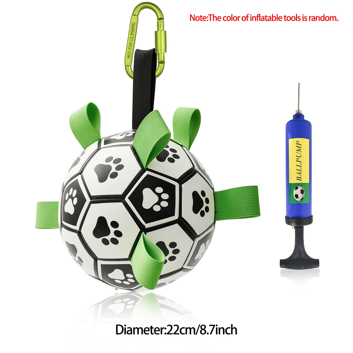 Interactive Dog Football Toy – Inflatable Fetch & Play Ball