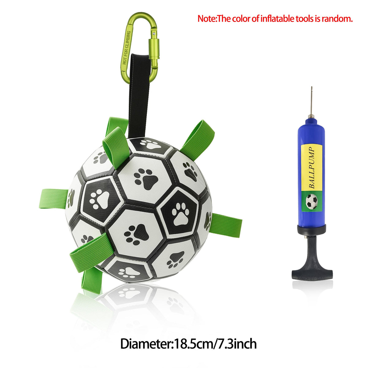 Interactive Dog Football Toy – Inflatable Fetch & Play Ball