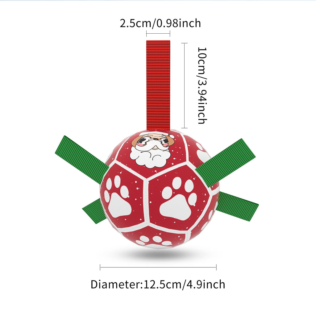Interactive Dog Football Toy – Inflatable Fetch & Play Ball