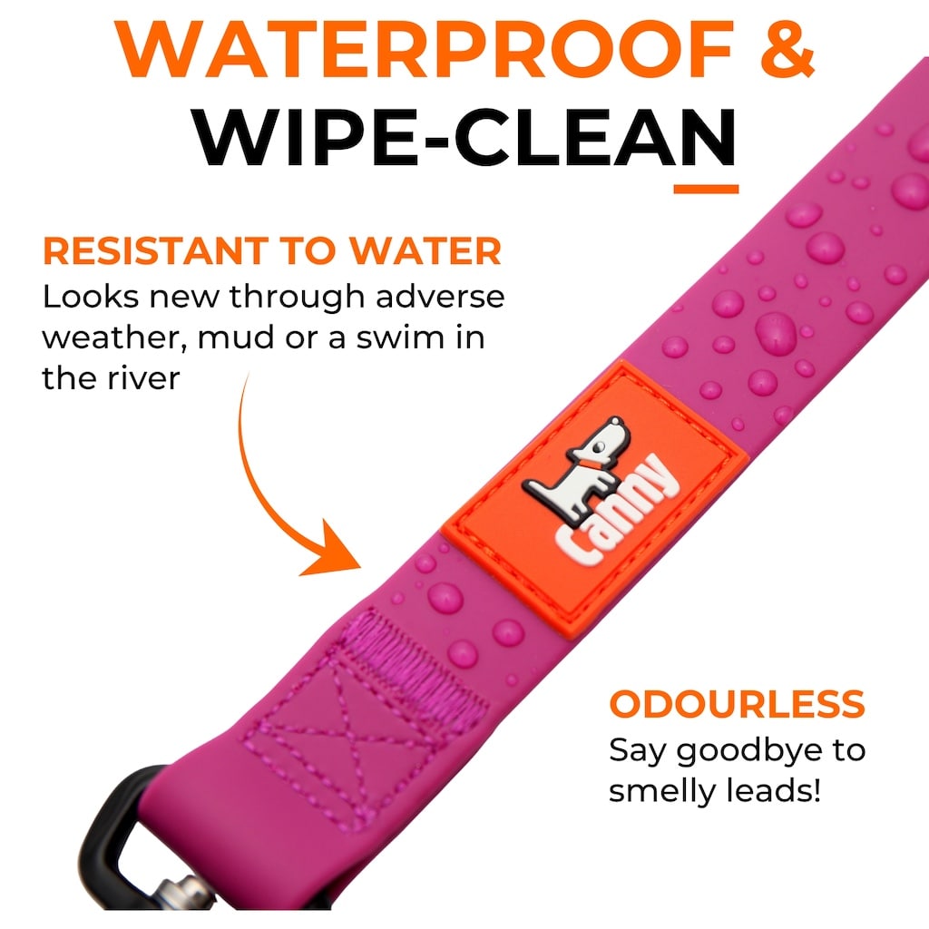 Canny Waterproof Dog Lead | Wipe-Clean & All-Weather