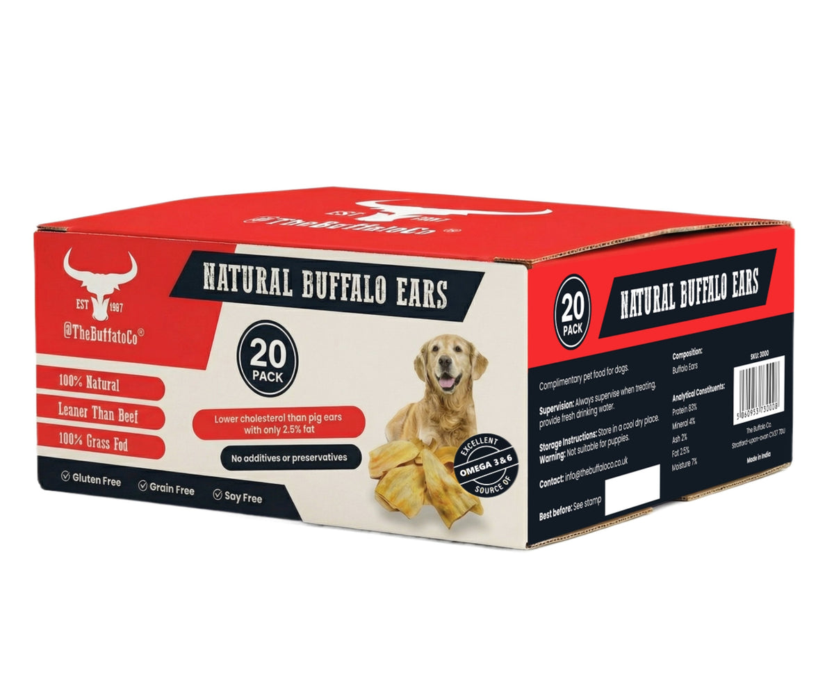 Buffalo Ears for Dogs – 20 or 50 Ears