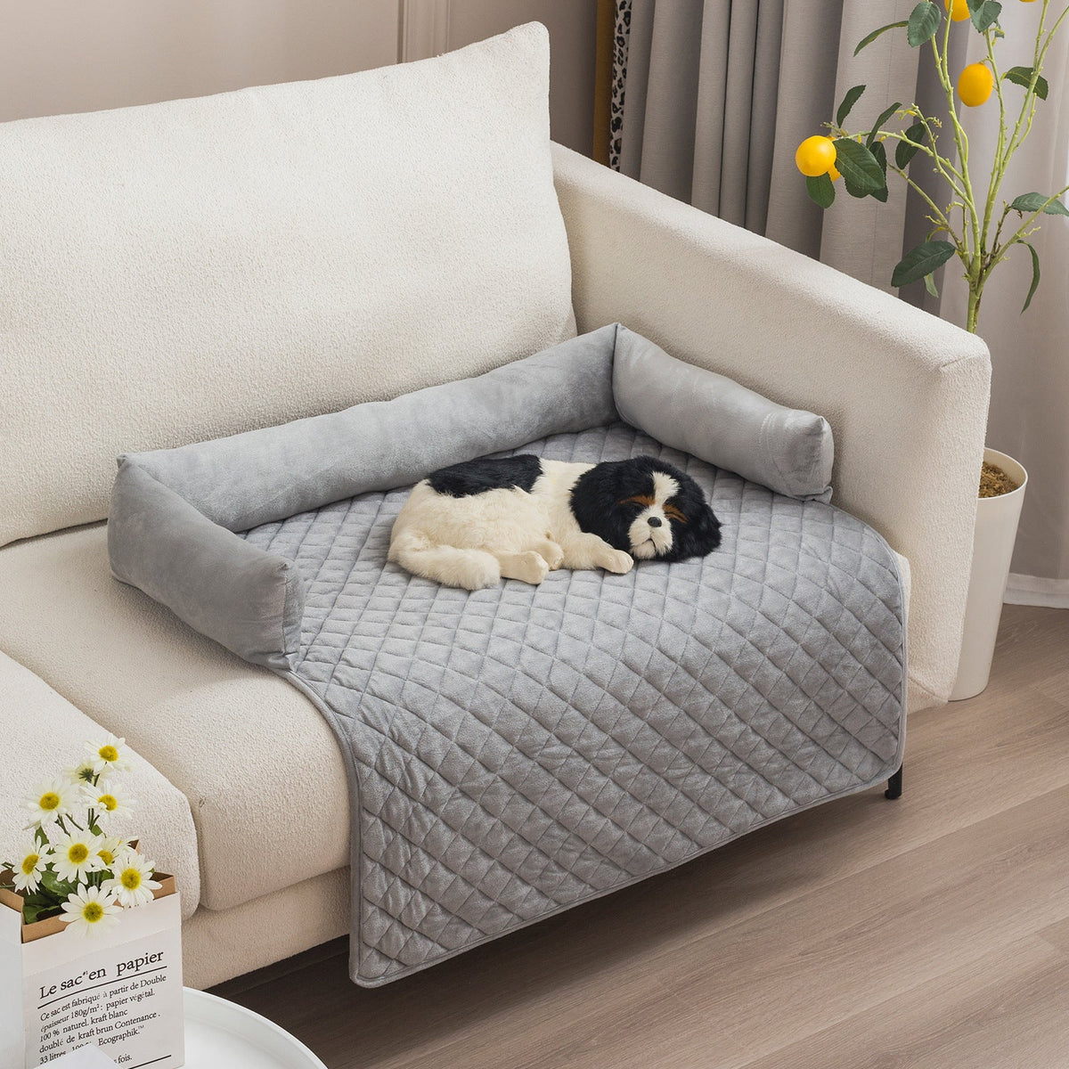 Plush Dog Sofa Bed & Furniture Protector 🐾