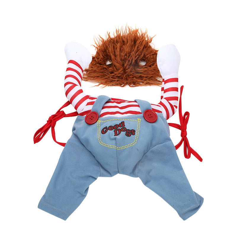 Scary Doll Halloween Dog Costume 🎃