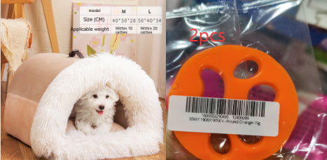Cosy Plush Dog Nest Bed