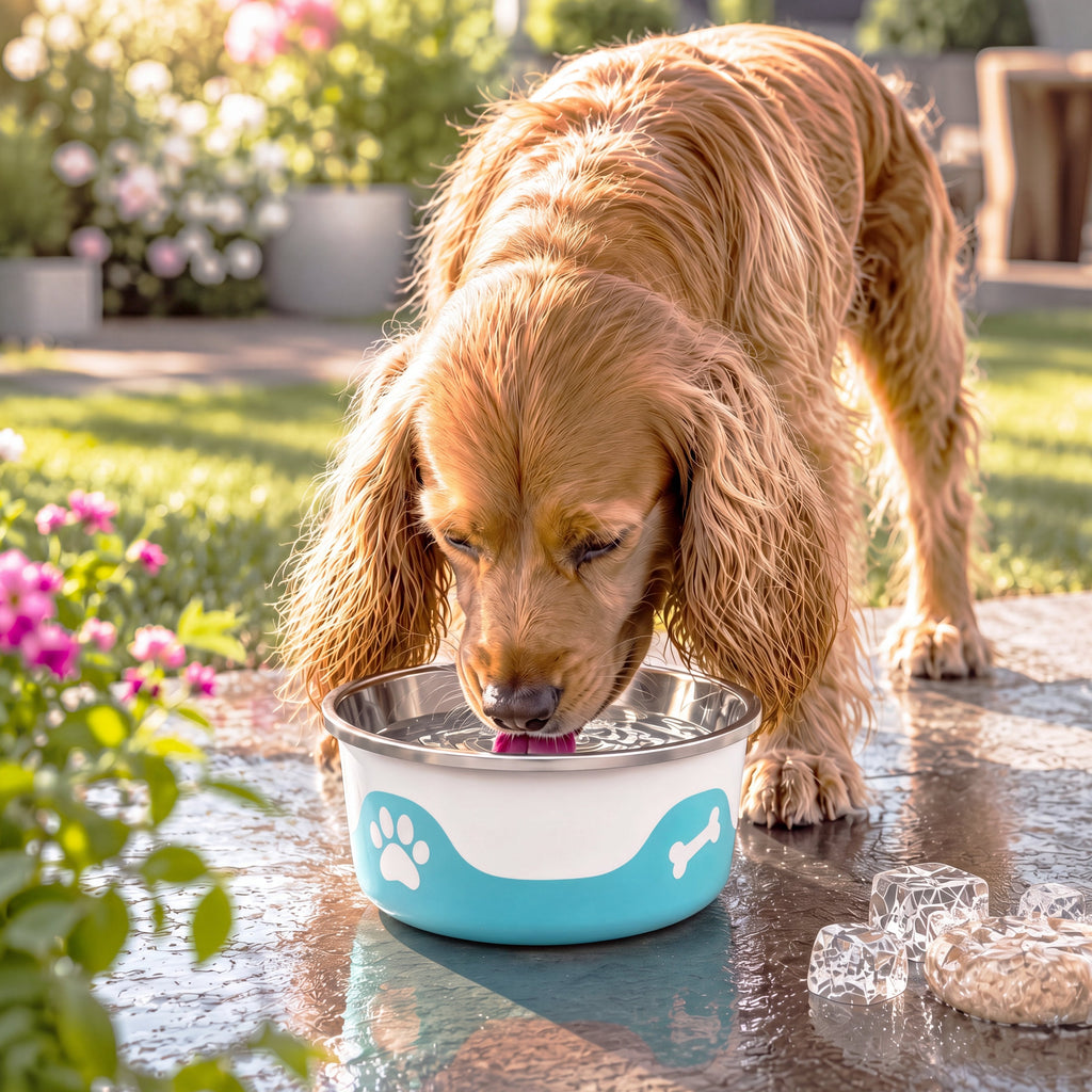 ThermaCool Dog Bowl – Azure Blue
