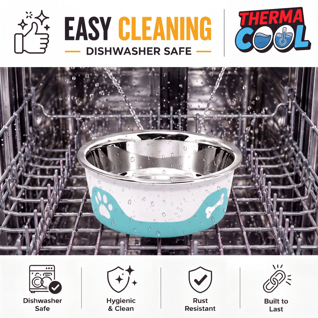 ThermaCool Dog Bowl – Azure Blue