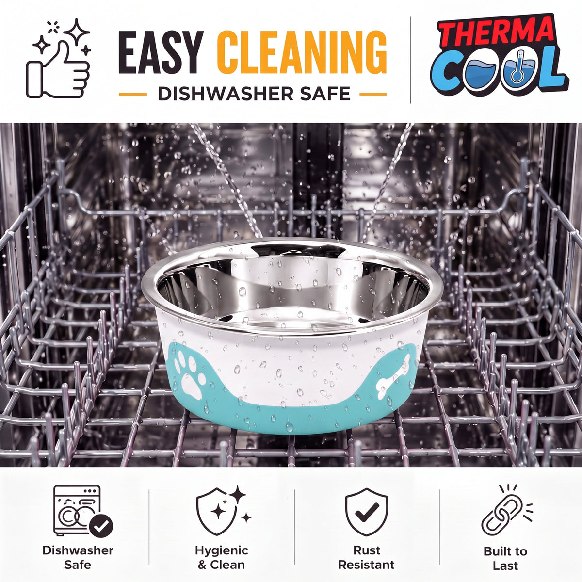 ThermaCool Dog Bowl – Azure Blue