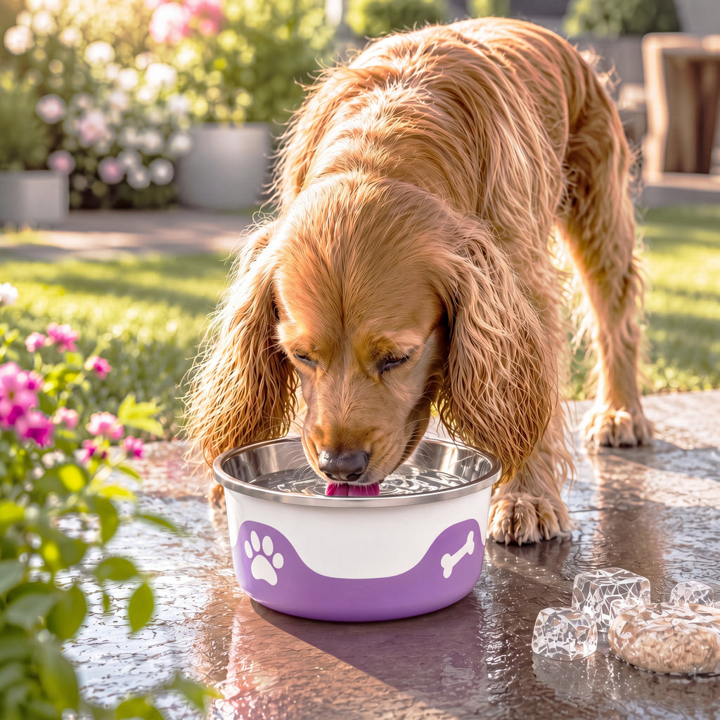 ThermaCool Dog Bowl – Grape