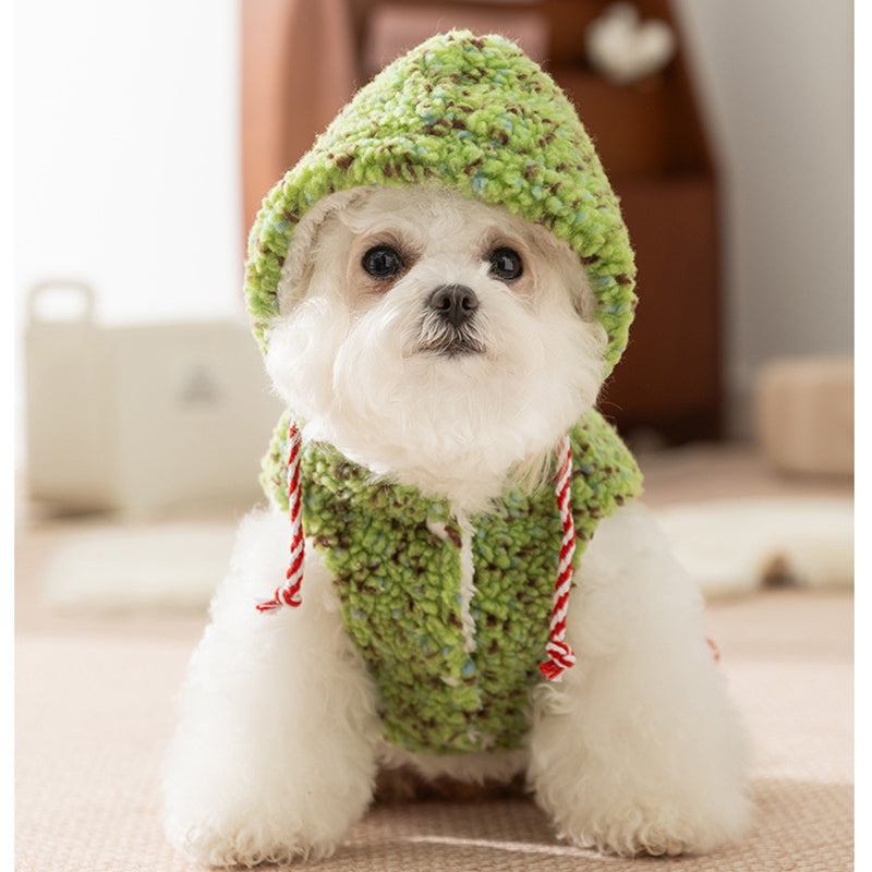 Snowman Sherpa Dog Hoodie ❄️