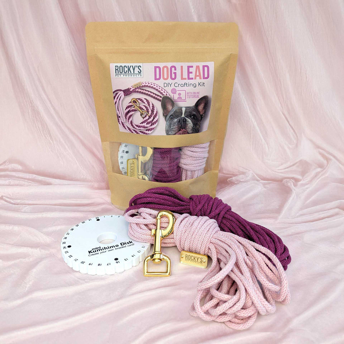 Make Your Own Dog Lead Craft Kit – Pink 🐾