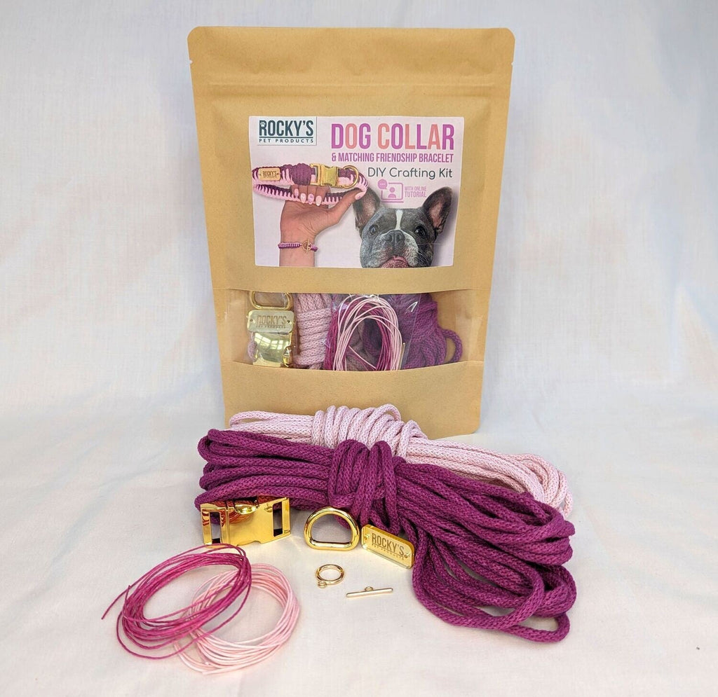 Make Your Own Dog Collar & Friendship Bracelet Kit - PINK🐾