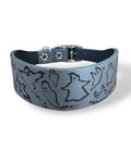 Ghosties Halloween Leather Dog Collar 👻