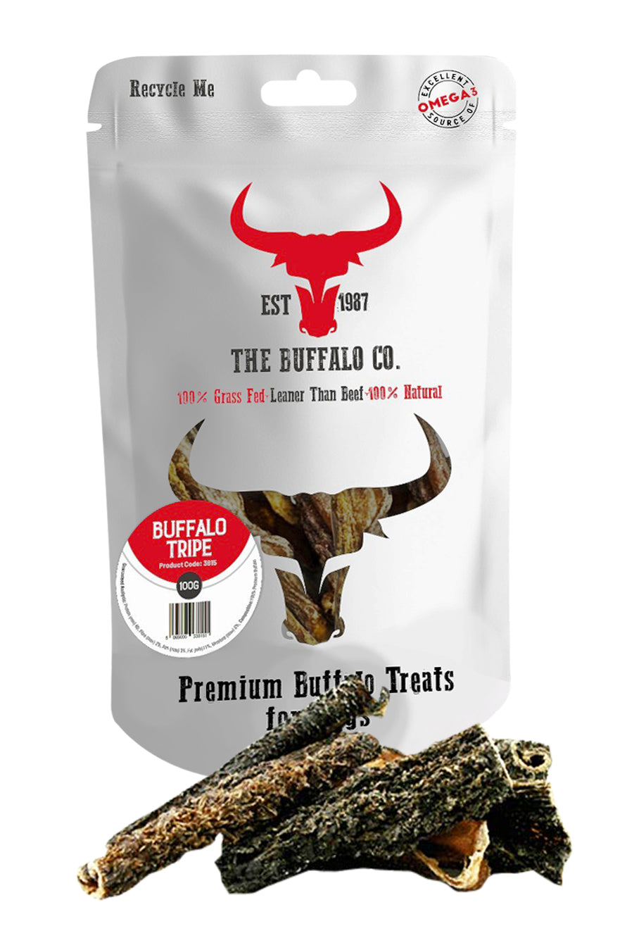 Buffalo Tripe Dog Treats – 100g or 1kg