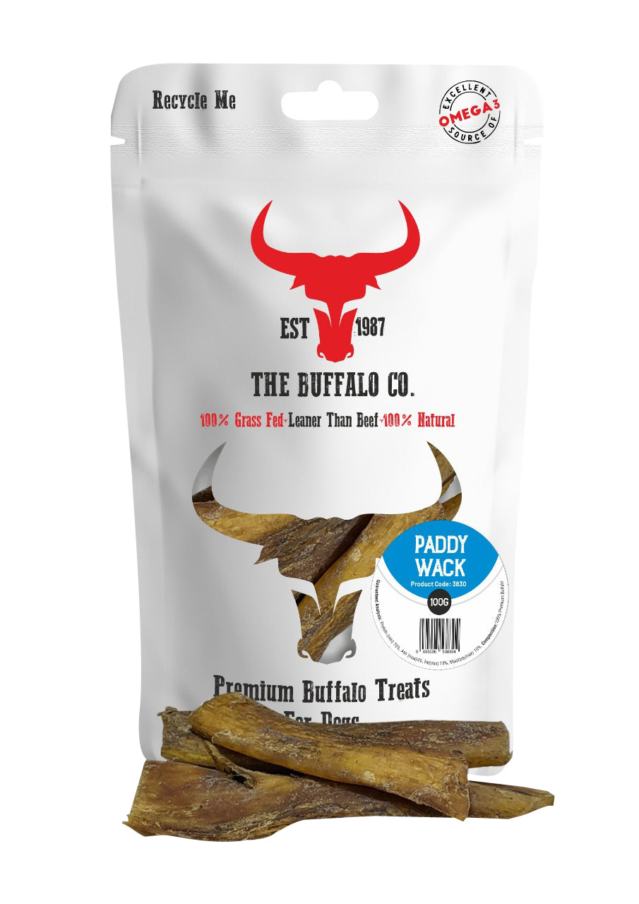 Buffalo Paddywack Dog Treats – 100g or 1kg
