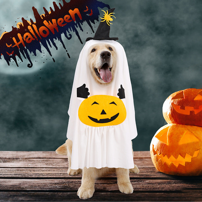 Pumpkin & Ghost Halloween Dog Costume