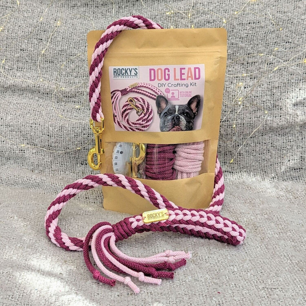 Make Your Own Dog Lead Craft Kit – Pink 🐾