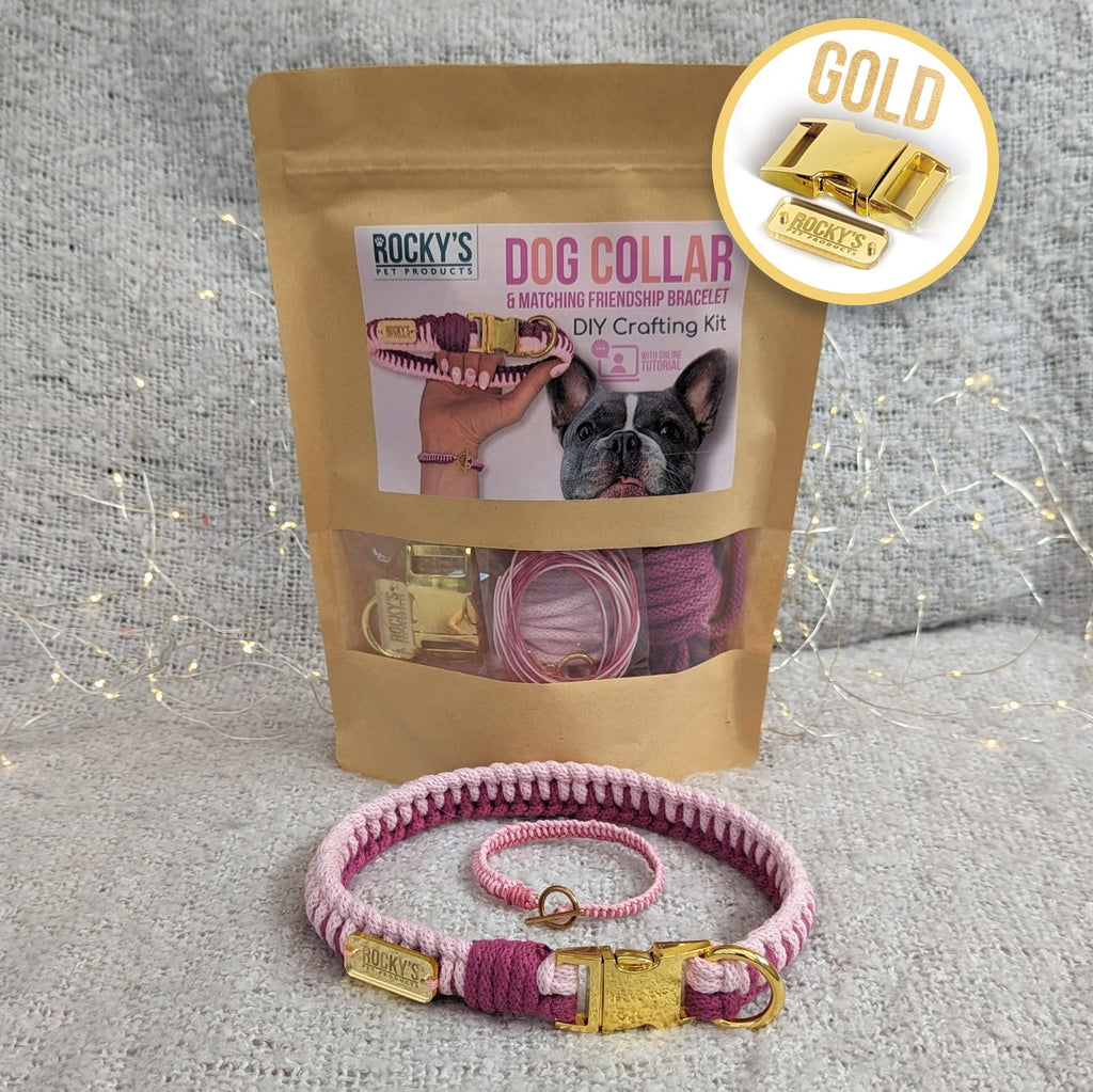 Make Your Own Dog Collar & Friendship Bracelet Kit - PINK🐾
