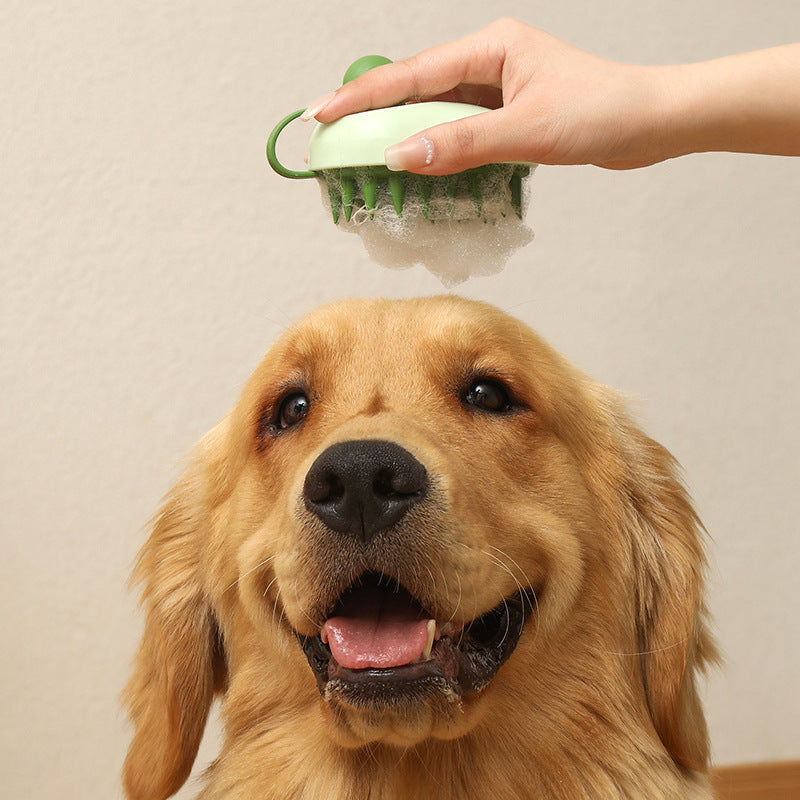 Handheld Dog Grooming & Bath Brush