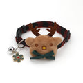 Christmas Plaid Dog Collar with Bow 🎄