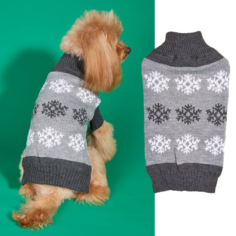 Snowflake Christmas Dog Sweater ❄️
