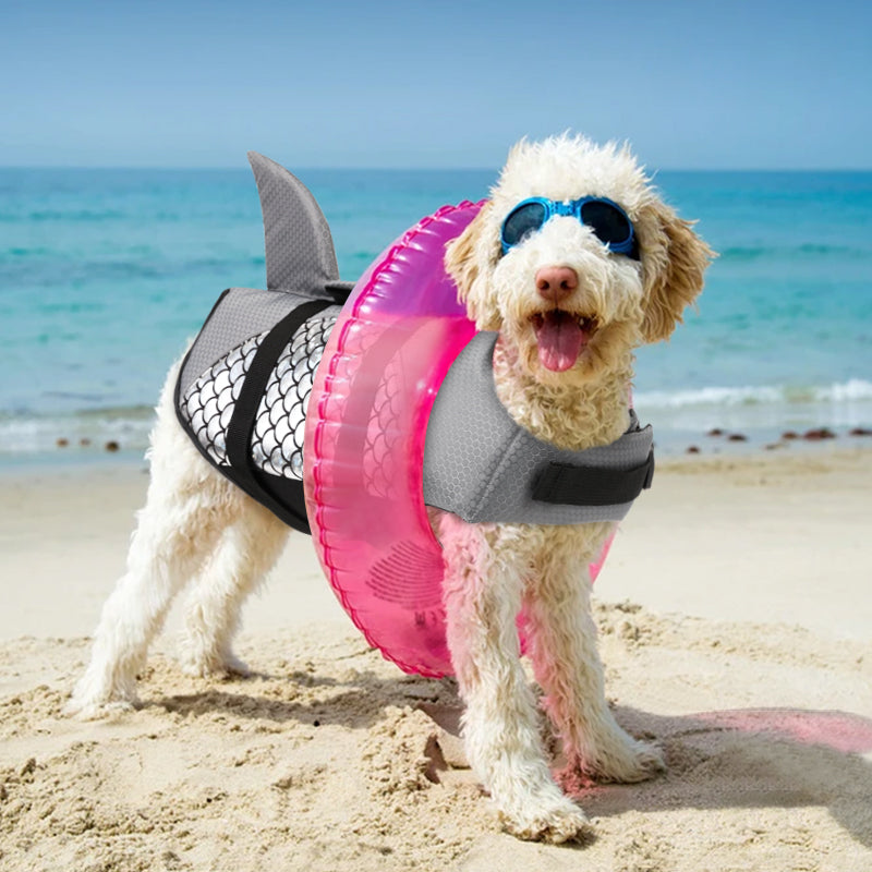 Camouflage Shark Dog Swimming Vest