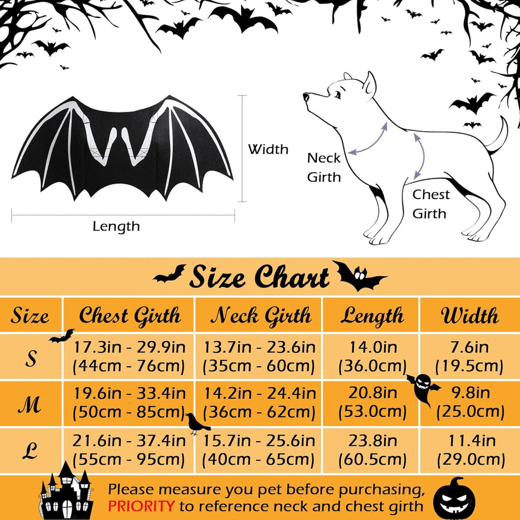 Skeleton Bat Wings Halloween Dog Costume 🦇🎃