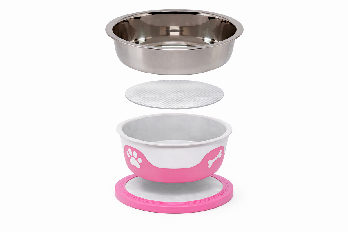 ThermaCool Dog Bowl Display Bundle – 120 Bowls & Stand