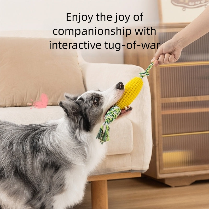 Corn Knot Dog Toy 🌽🐾
