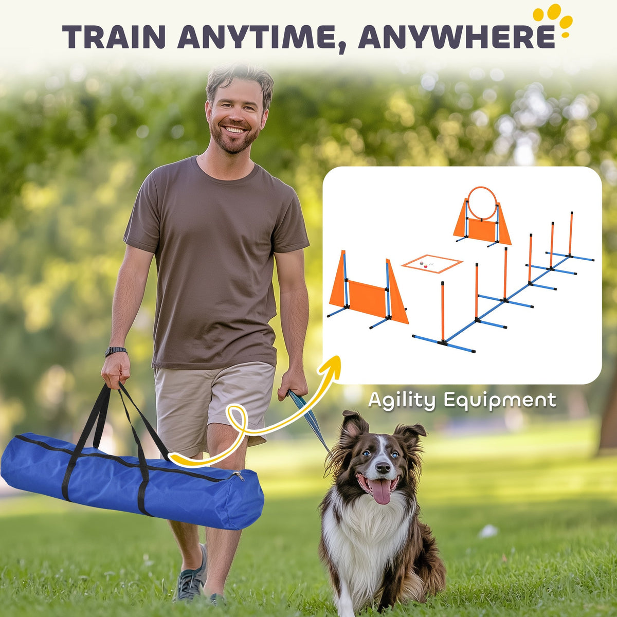 PawHut 6-Piece Dog Agility Training Set 🐾