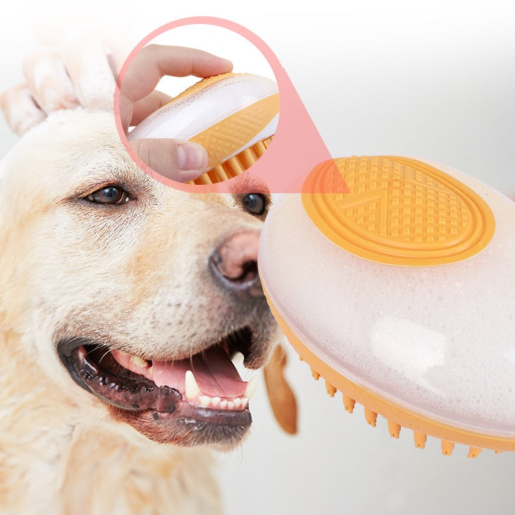 2-in-1 Silicone Dog Bath & Grooming Brush 🐾