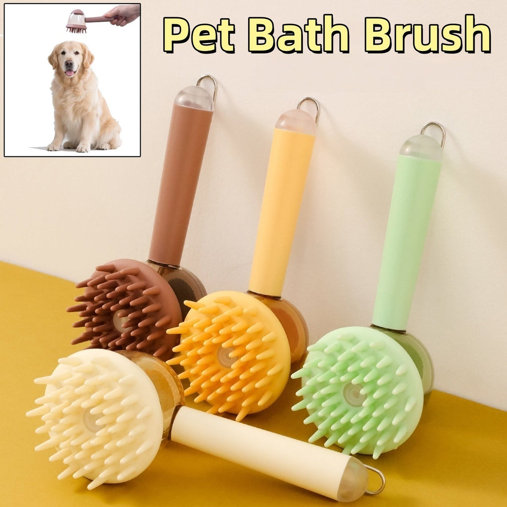 3-in-1 Dog Bath & Grooming Brush 🐾