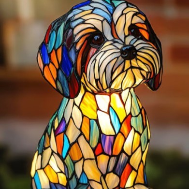 Illuminated Dog Breed Lamp – 26 Designs