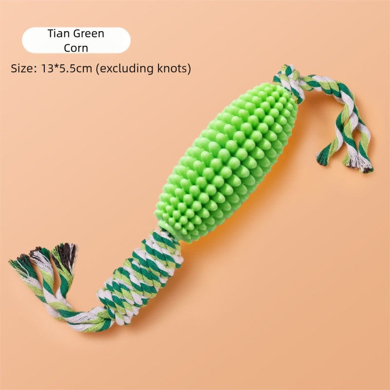 Corn Knot Dog Toy 🌽🐾