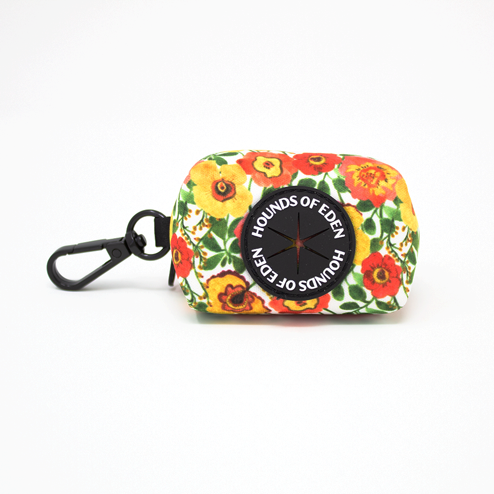 Autumn Blossom Floral Poppy Dog Poop Bag Holder
