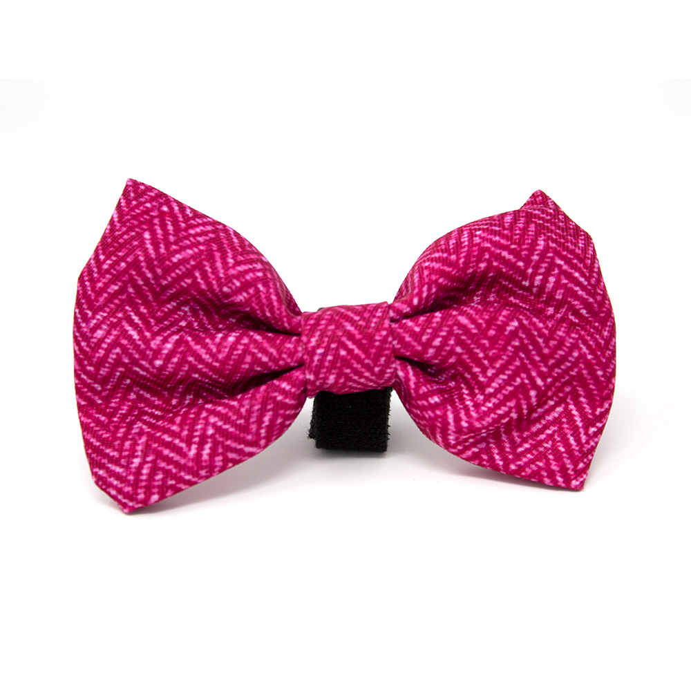 Bella Pink Herringbone Dog Harness